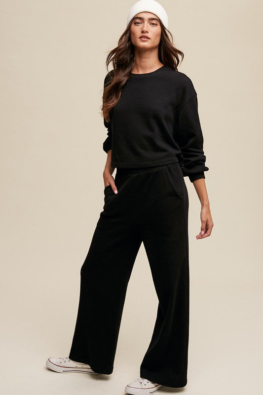 Knit Sweat Top and Pants Athleisure Lounge Sets - House of Binx 