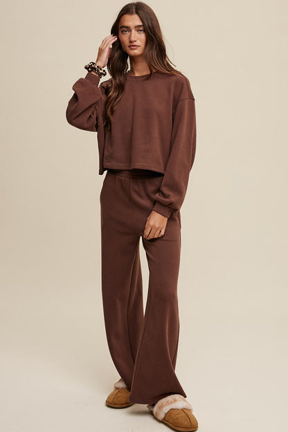 Knit Sweat Top and Pants Athleisure Lounge Sets - House of Binx 