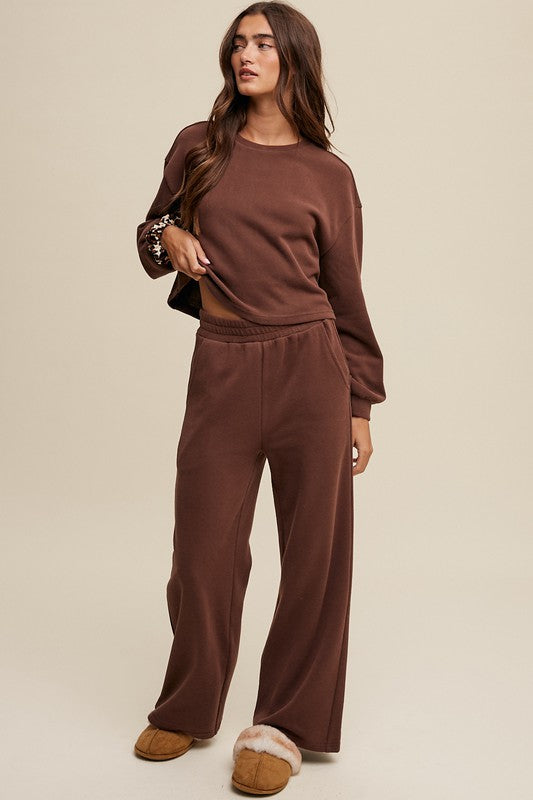 Knit Sweat Top and Pants Athleisure Lounge Sets - House of Binx 