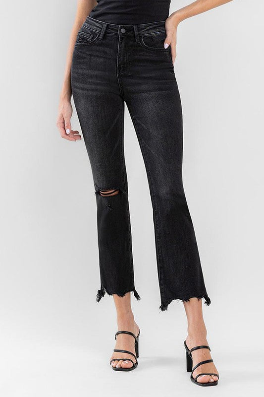 High Rise Ankle Bootcut Jeans - House of Binx 