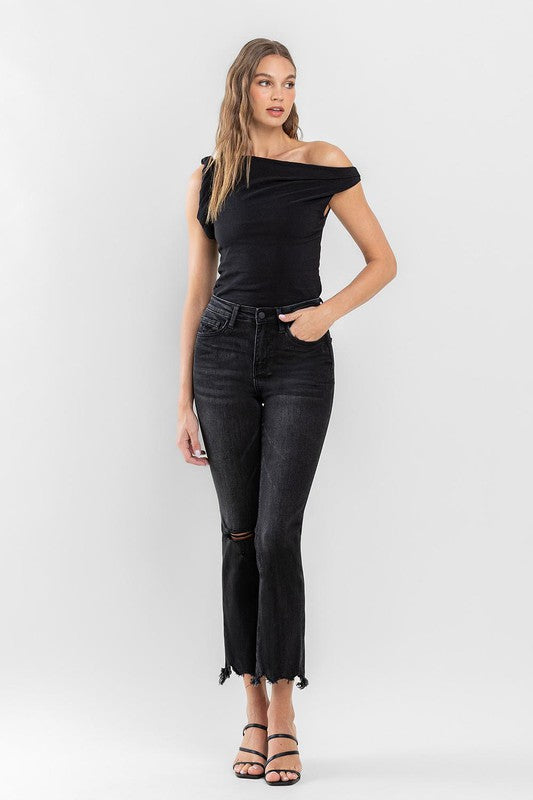 High Rise Ankle Bootcut Jeans - House of Binx 