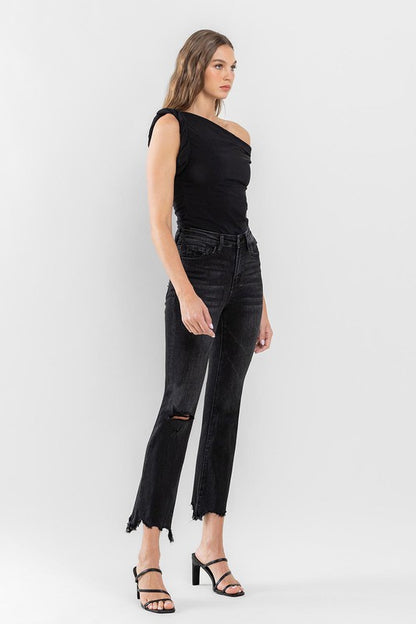 High Rise Ankle Bootcut Jeans - House of Binx 