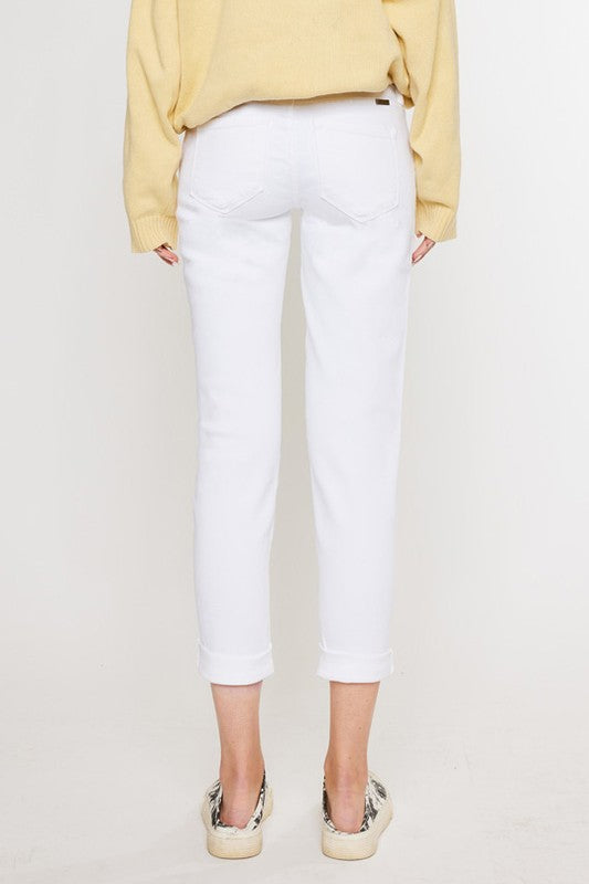 Mid Rise Girlfriend Fit Jeans - House of Binx 