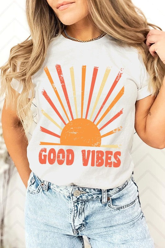 Good Vibes Sunshine Summer Graphic T Shirts - House of Binx 