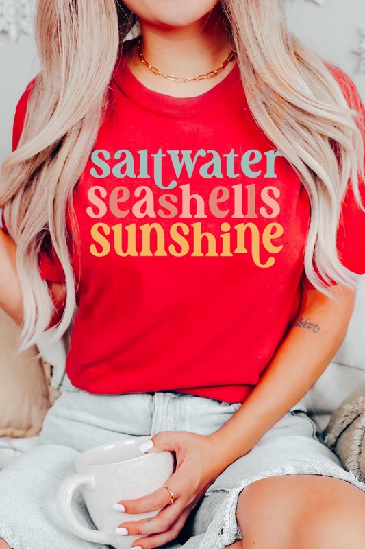 Saltwater Seashells Summer Graphic T Shirts - House of Binx 