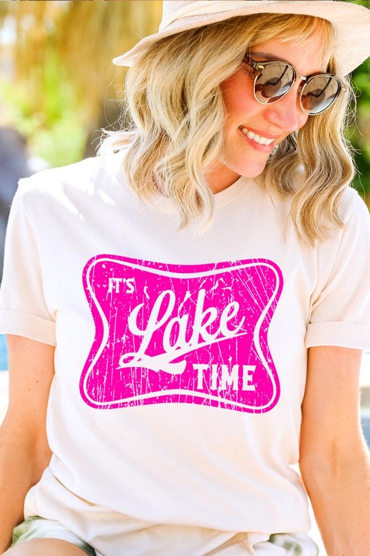 It's Lake Time Graphic T Shirts - House of Binx 