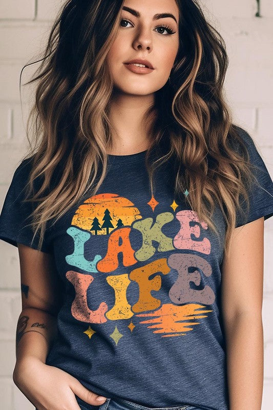 Retro Lake Life Graphic T Shirts - House of Binx 