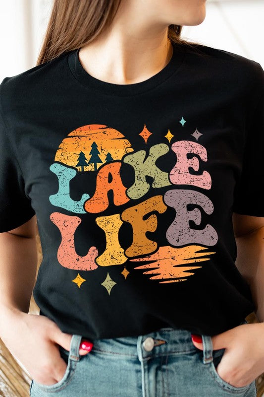 Retro Lake Life Graphic T Shirts - House of Binx 