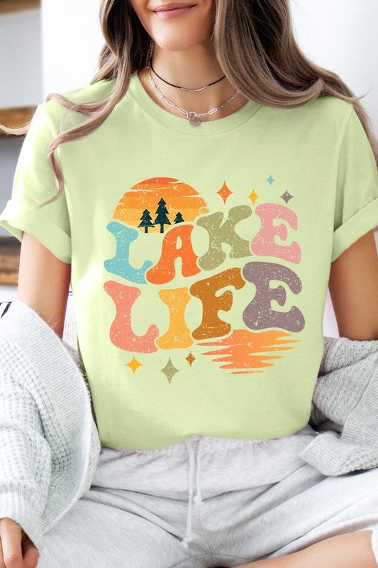 Retro Lake Life Graphic T Shirts - House of Binx 