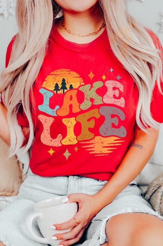 Retro Lake Life Graphic T Shirts - House of Binx 