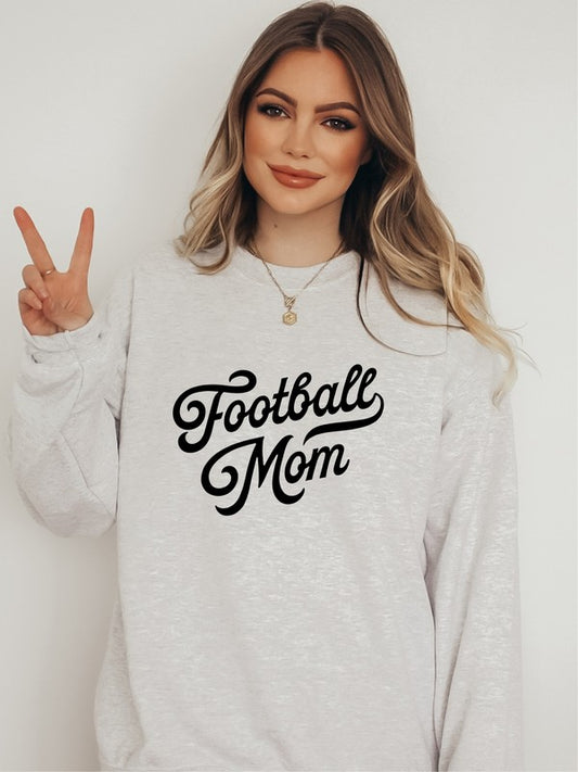 Football Mom Cozy Crewneck Sweatshirt