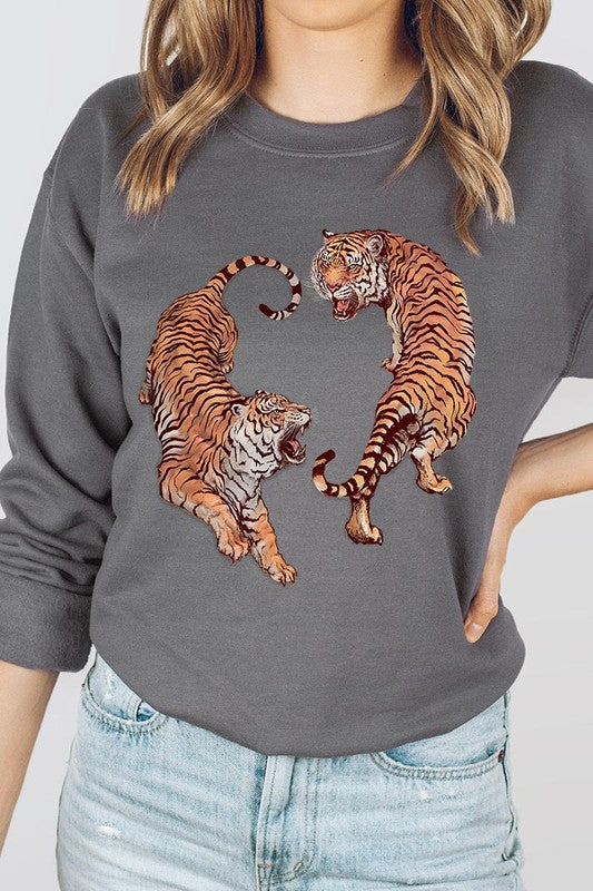 Tigers Graphic Fleece Sweatshirts