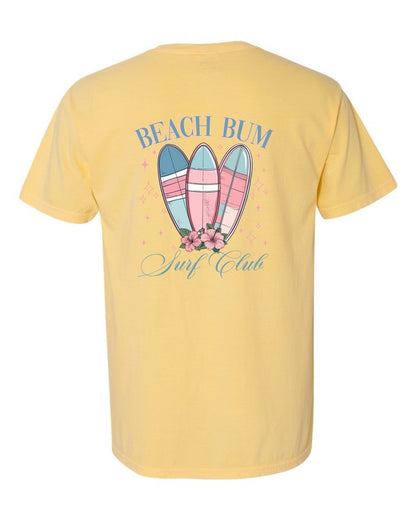 Beach Bum Social Club Pocket Comfort Color Tee