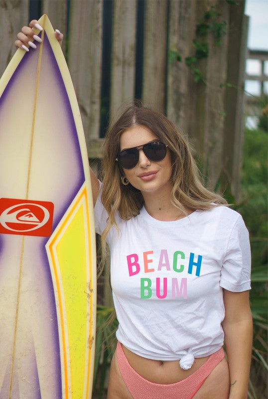 Colorful Beach Bum Softstyle Tee