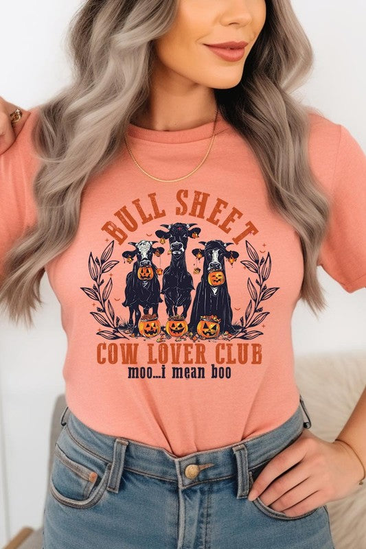 Bull Sheet Cow Lover Club Graphic Tee