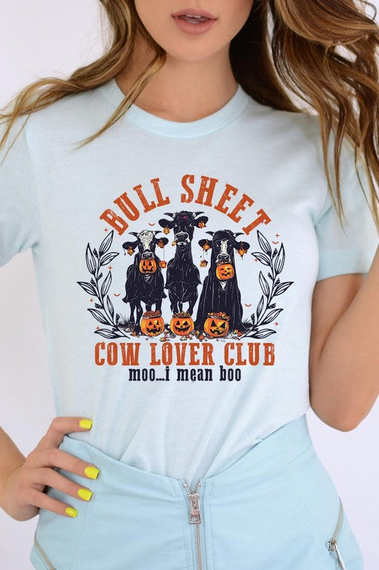 Bull Sheet Cow Lover Club Graphic Tee