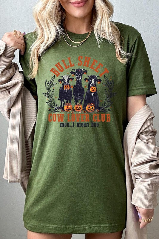 Bull Sheet Cow Lover Club Graphic Tee