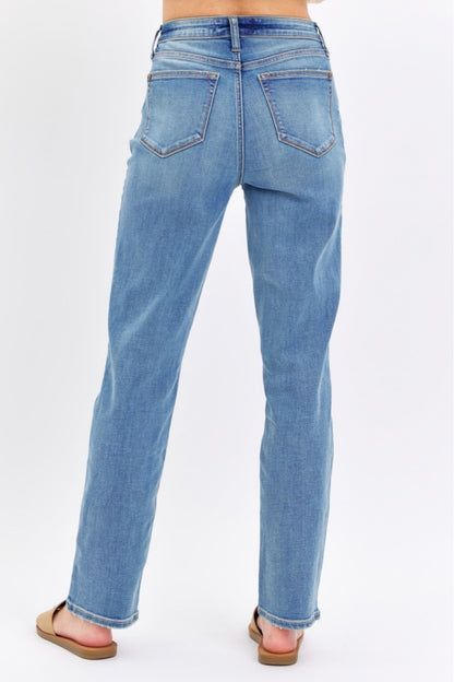 Judy Blue Full Size High Waist Straight Jeans - House of Binx 