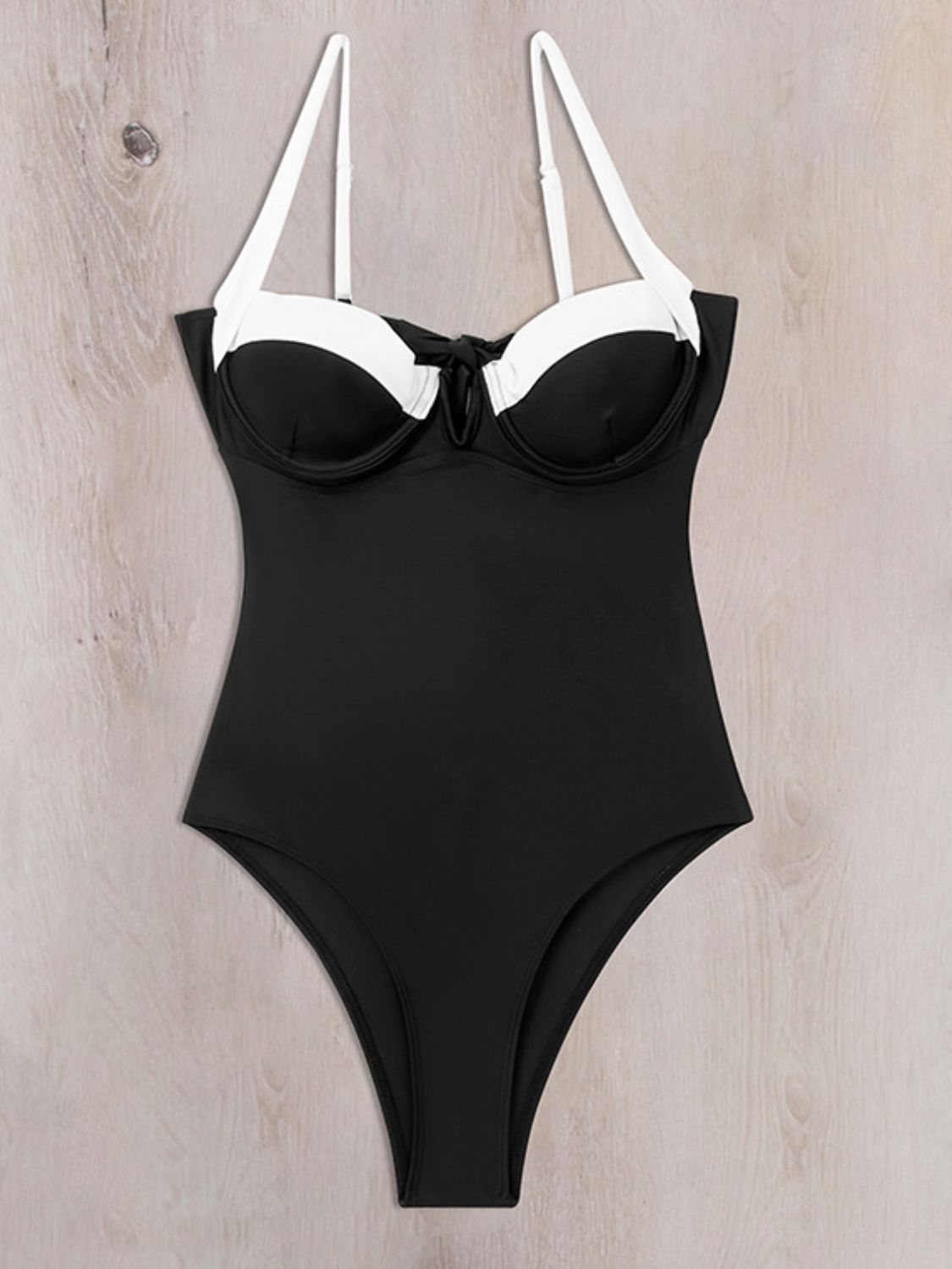 Tied Adjustable Strap One-Piece Swimwear - House of Binx 