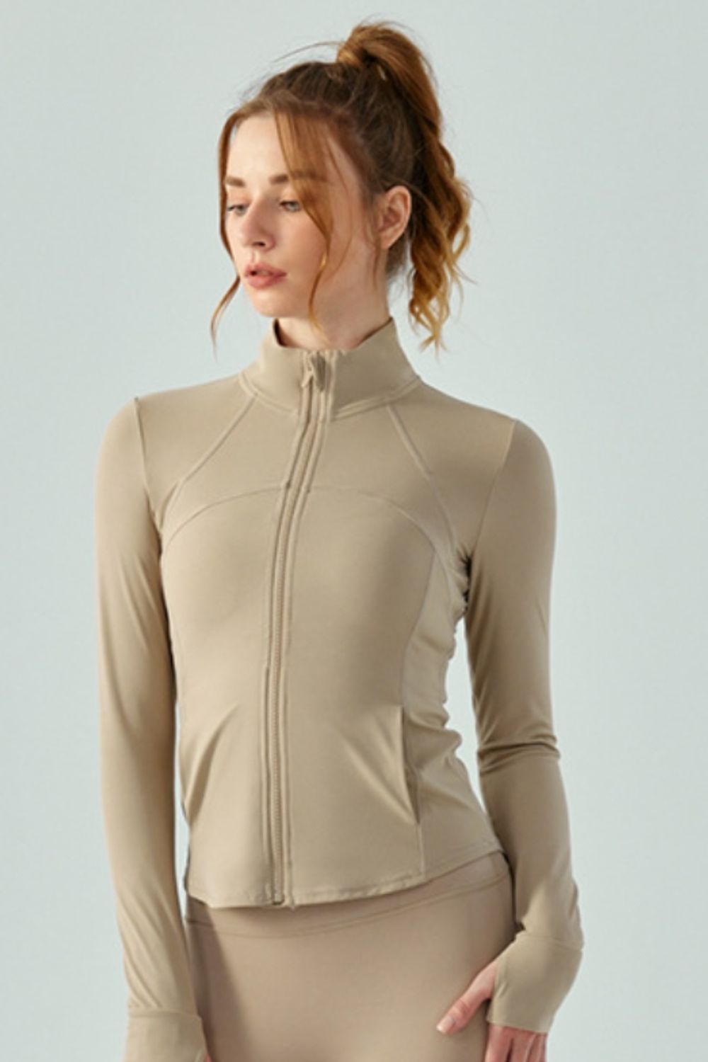 Zip Up Active Outerwear with Pockets - House of Binx 