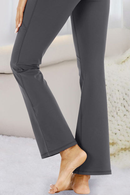 Pocketed High Waist Active Pants - House of Binx 