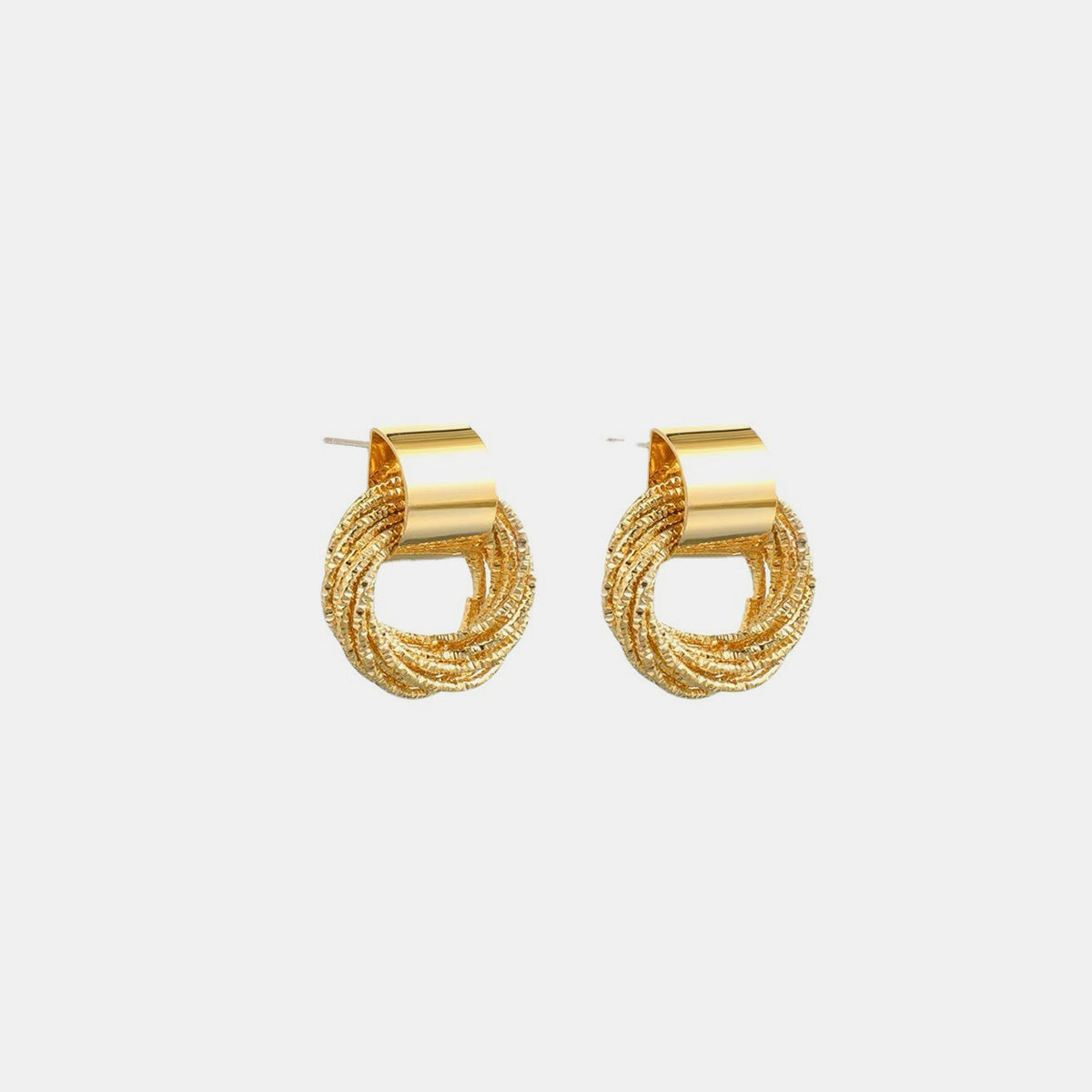 Alloy Gold-Plated Drop Earrings - House of Binx 