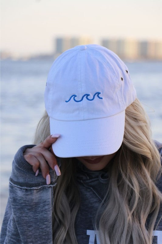 Beach Wave Embroidered Baseball Cap - House of Binx 