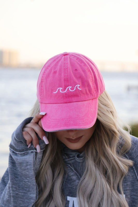 Beach Wave Embroidered Baseball Cap - House of Binx 