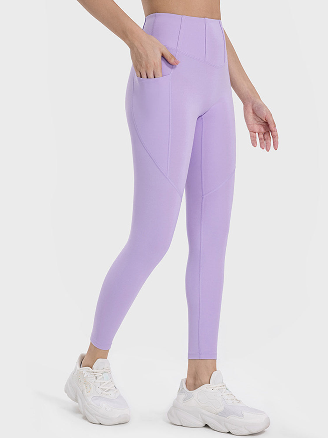 Pocketed High Waist Active Leggings - House of Binx 