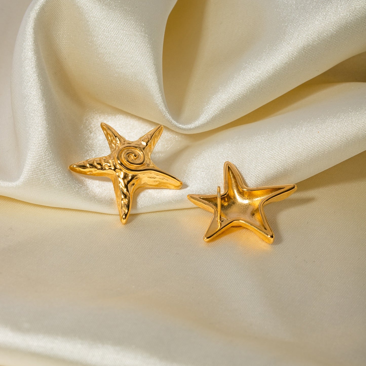 Stainless Steel Star Shape Earrings - House of Binx 