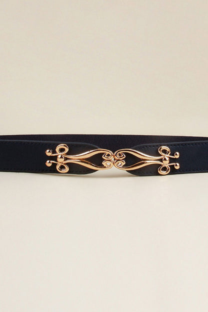 Alloy Buckle Elastic Belt - House of Binx 