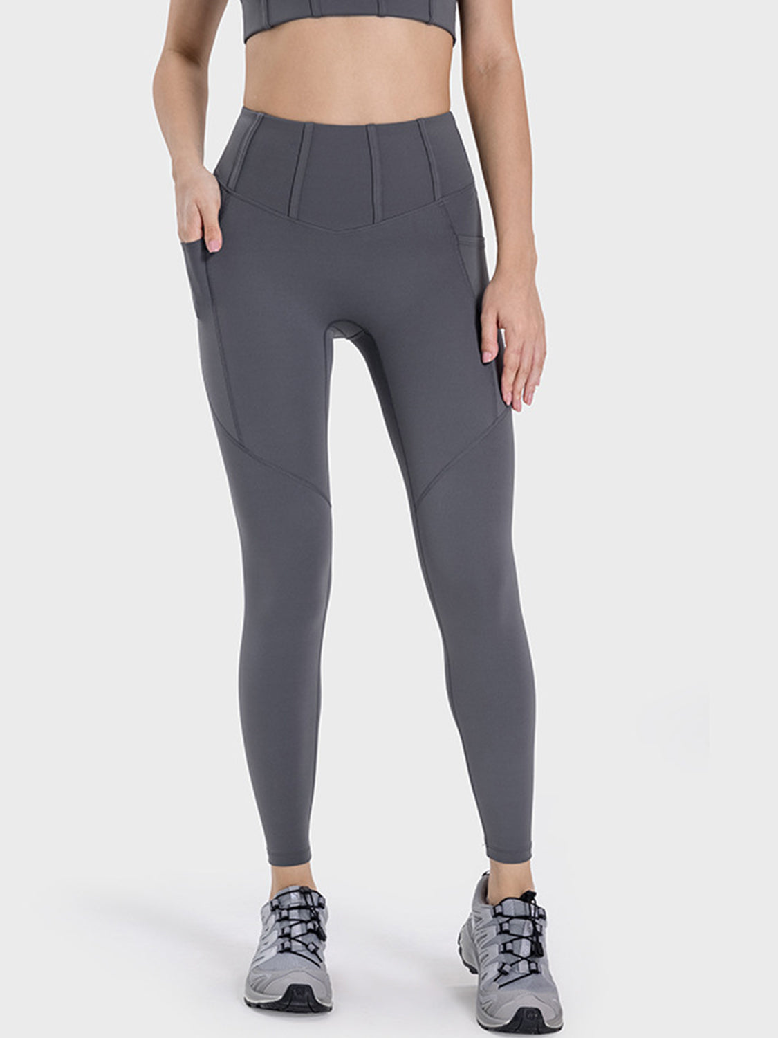 Pocketed High Waist Active Leggings - House of Binx 