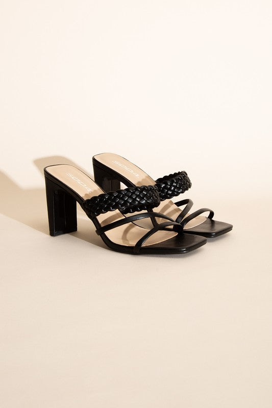 CARMEN-S Braided Strap Sandal Heels - House of Binx 