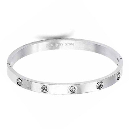 Stainless Steel Cubic Metal Bracelet - House of Binx 