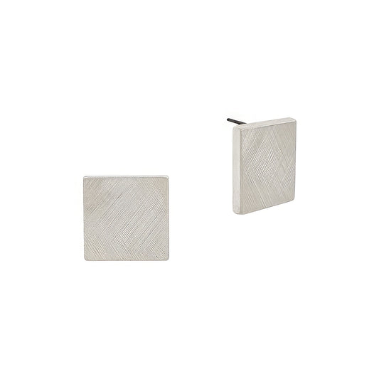 15mm Square Shaped Metal Post Earring - House of Binx 