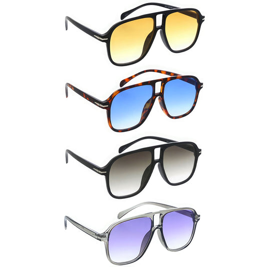 Fashion Large Aviator Frame Sunglasses - House of Binx 