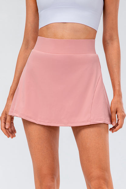 High Waist Pleated Active Skirt - House of Binx 