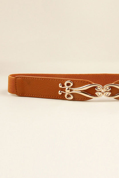 Alloy Buckle Elastic Belt - House of Binx 