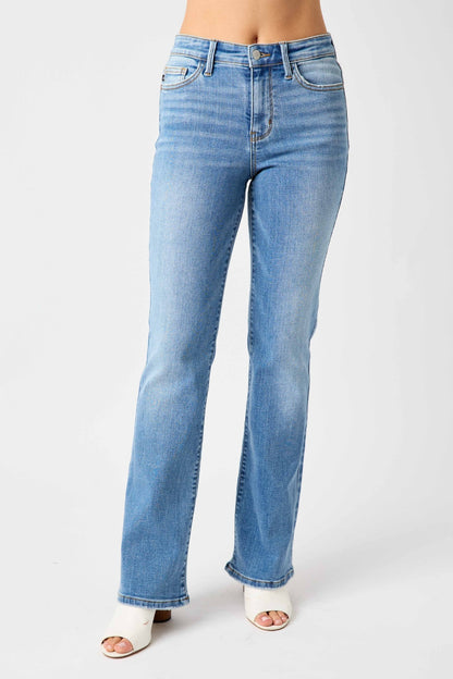 Judy Blue Full Size High Waist Straight Jeans - House of Binx 