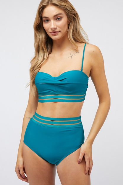 Solid Two Piece Swimsuit - House of Binx 