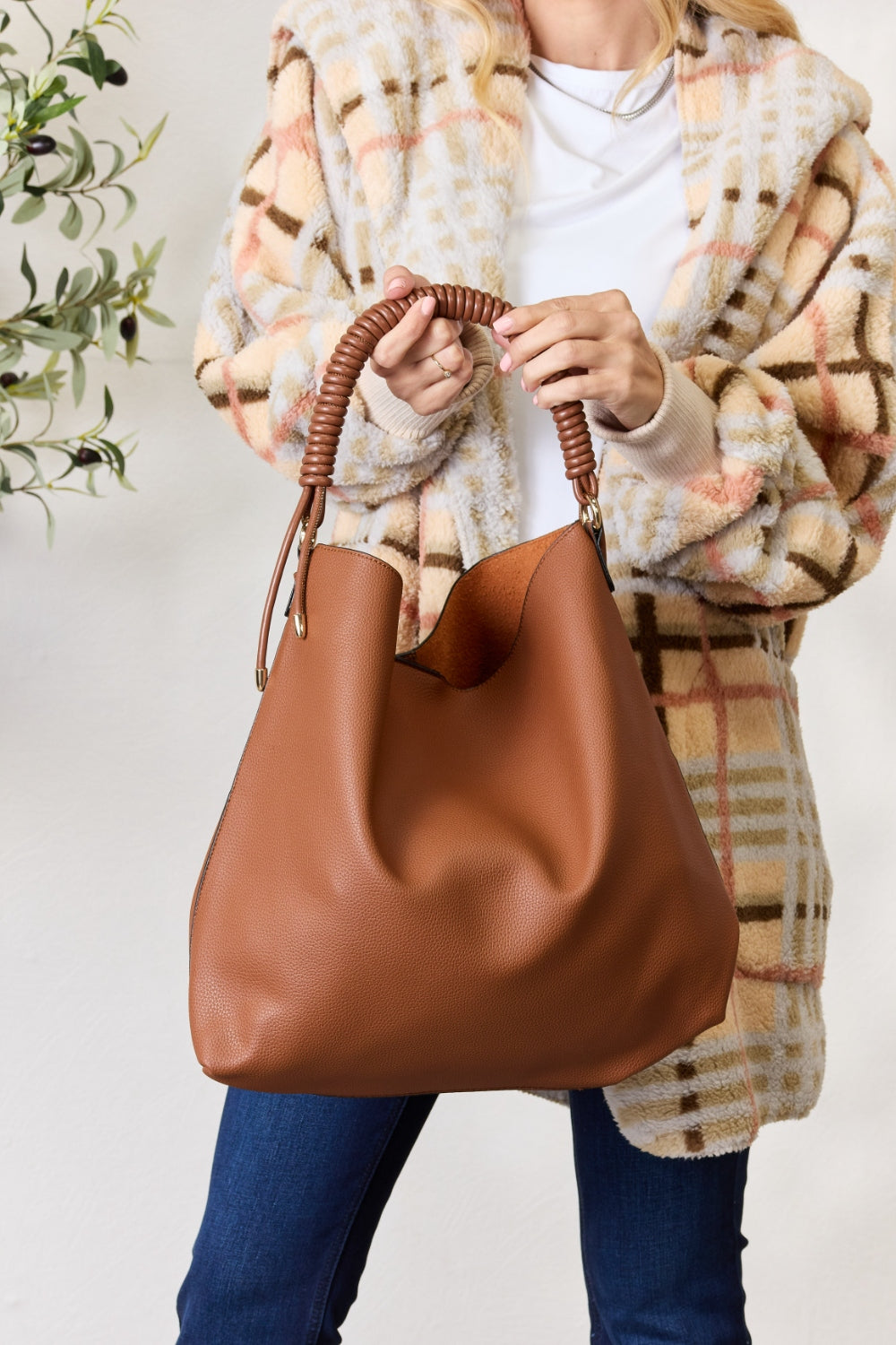SHOMICO Vegan Leather Handbag with Pouch - House of Binx 