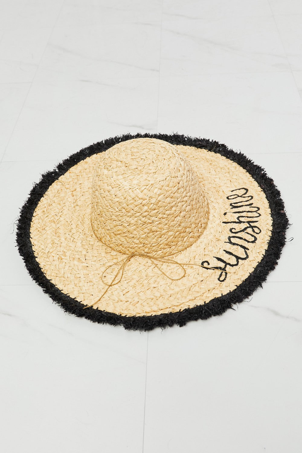 Fame Sunshine Straw Fringe Hat - House of Binx 