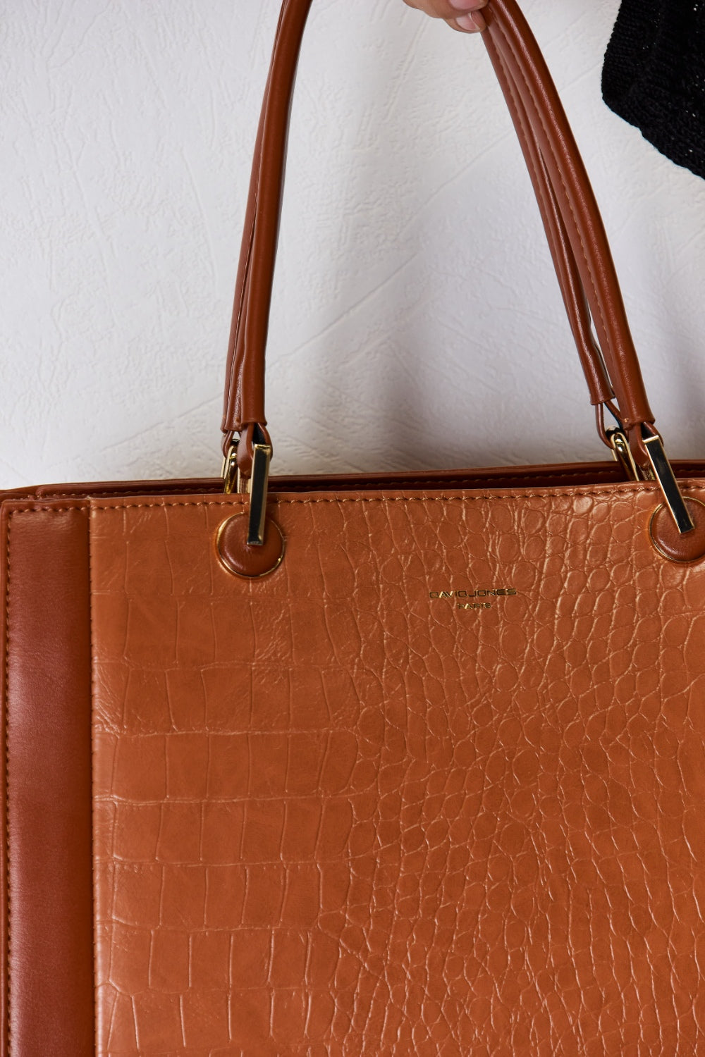 David Jones Texture PU Leather Handbag - House of Binx 