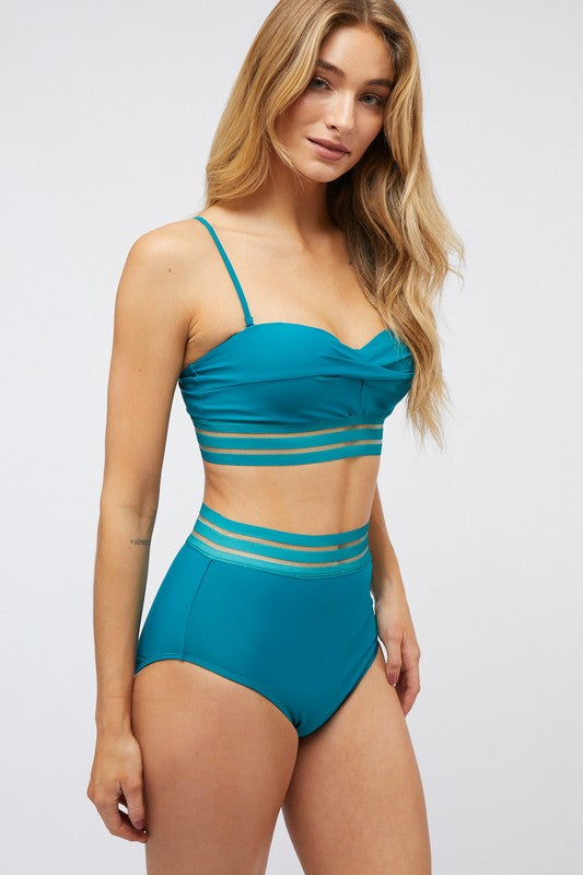Solid Two Piece Swimsuit - House of Binx 