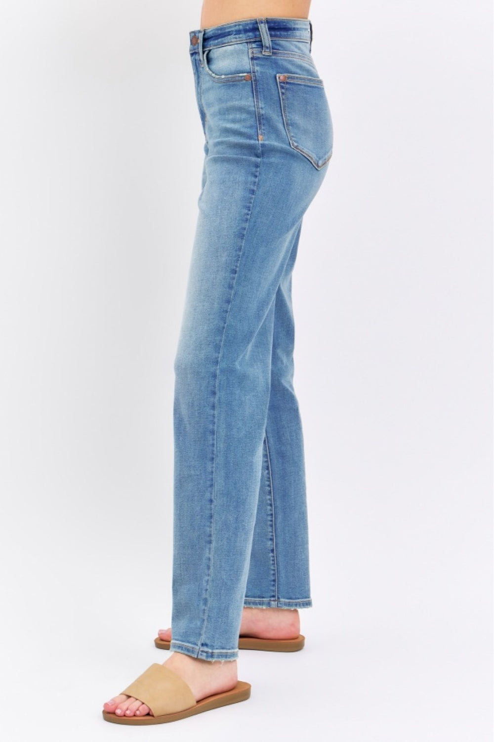 Judy Blue Full Size High Waist Straight Jeans - House of Binx 