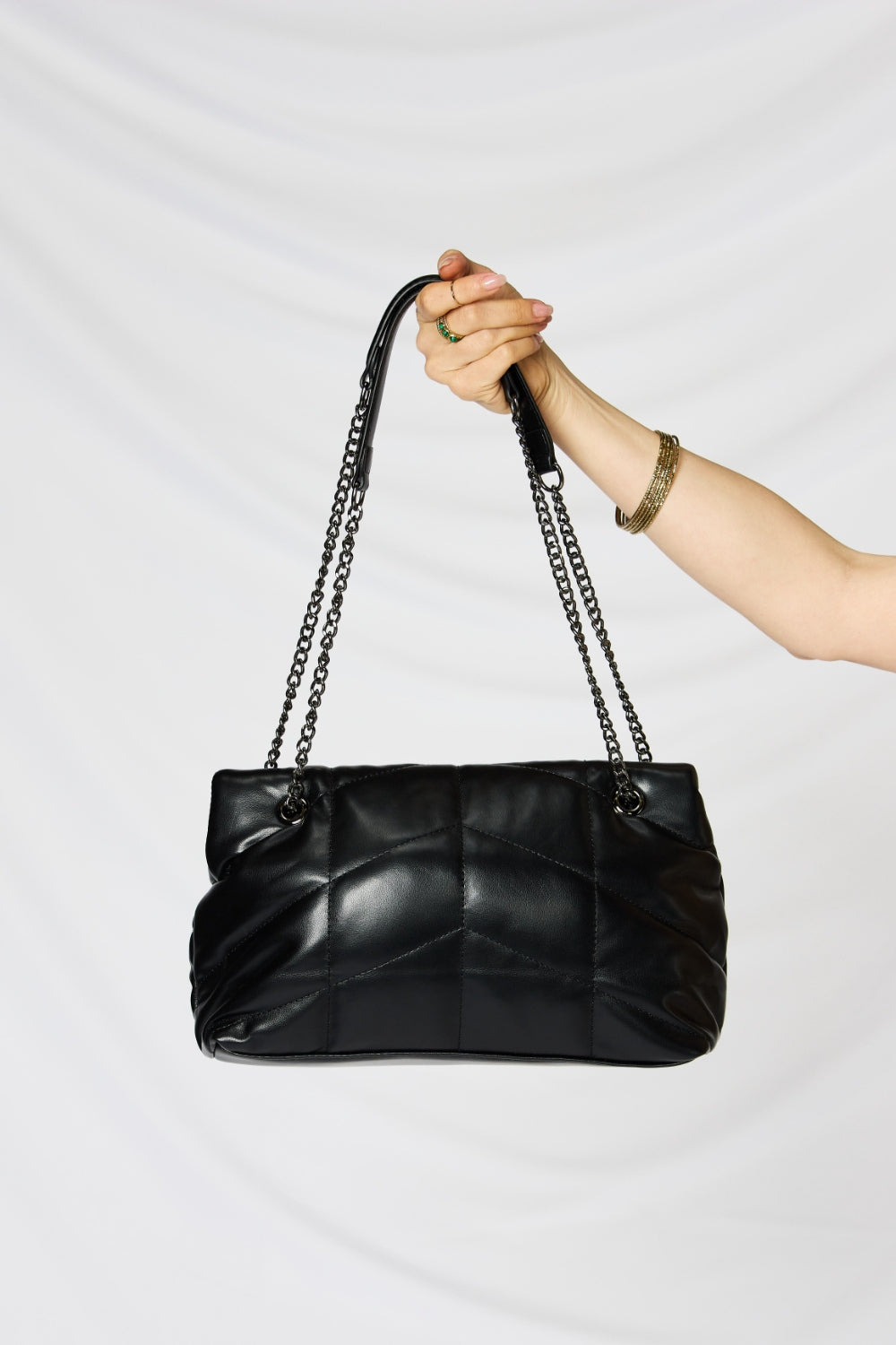 SHOMICO PU Leather Chain Handbag - House of Binx 