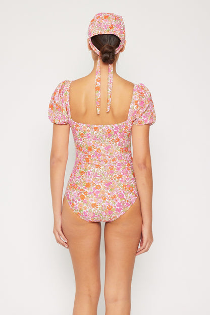 Marina West Swim Floral Puff Sleeve One-Piece - House of Binx 