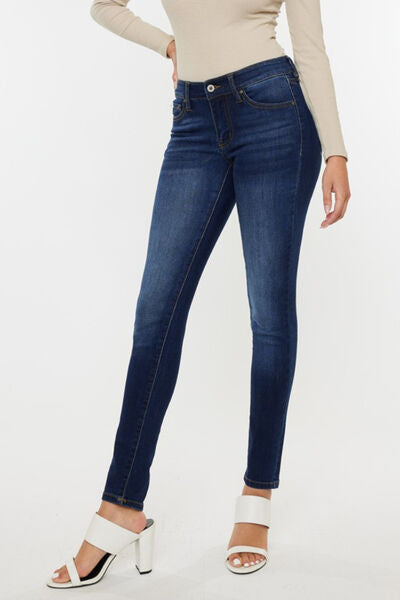 Kancan Mid Rise Gradient Skinny Jeans - House of Binx 