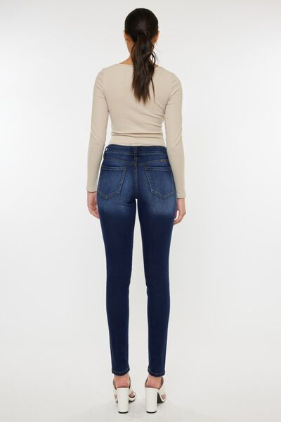 Kancan Mid Rise Gradient Skinny Jeans - House of Binx 