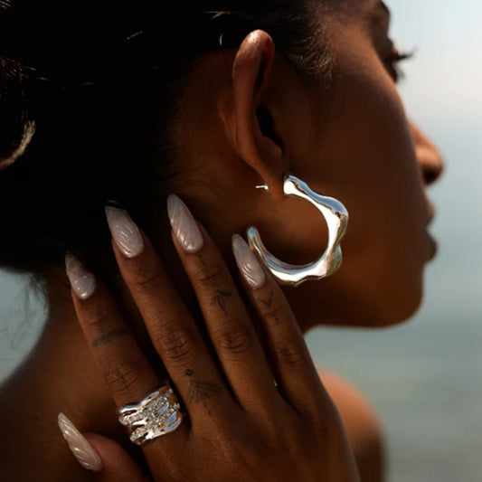 Stainless Steel C-Hoop Earrings - House of Binx 